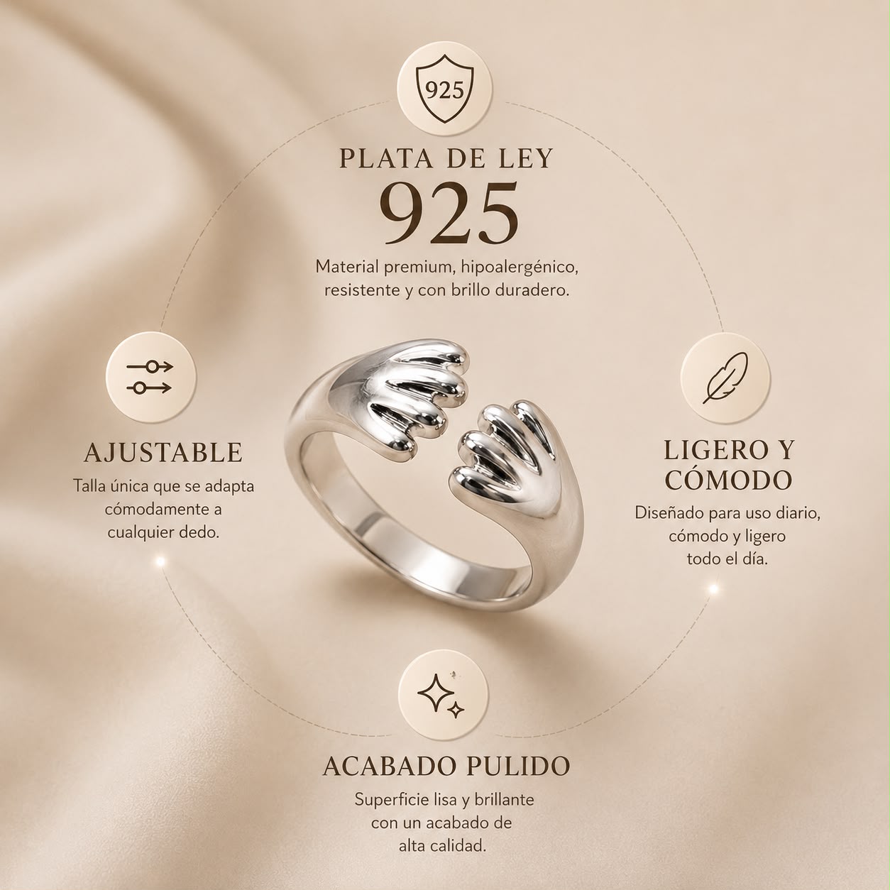 Anillo Huellita de Mascota